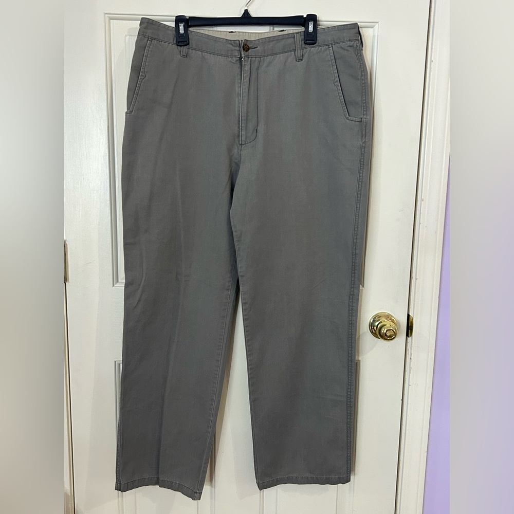 Woolrich Woolen Mills Pants Mens Size 36x32 (36x31) Fieldstone Gray Chinos
